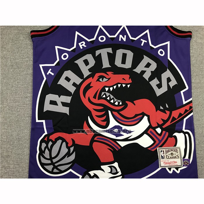 Camiseta Toronto Raptors Vince Carter NO 15 Mitchell & Ness Big Face Violeta